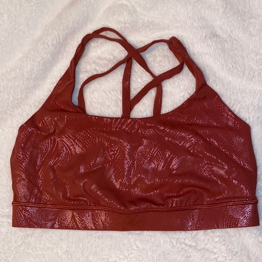 Lulu shiny sports bra